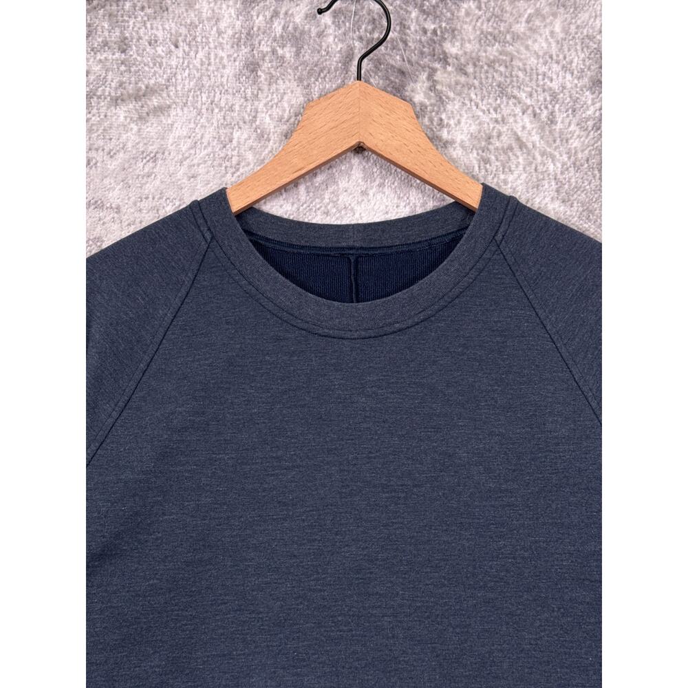 Lululemon City Crew Sweatshirt Medium Mens Barrys Fitness Blue Pullover - Picture 2 of 9